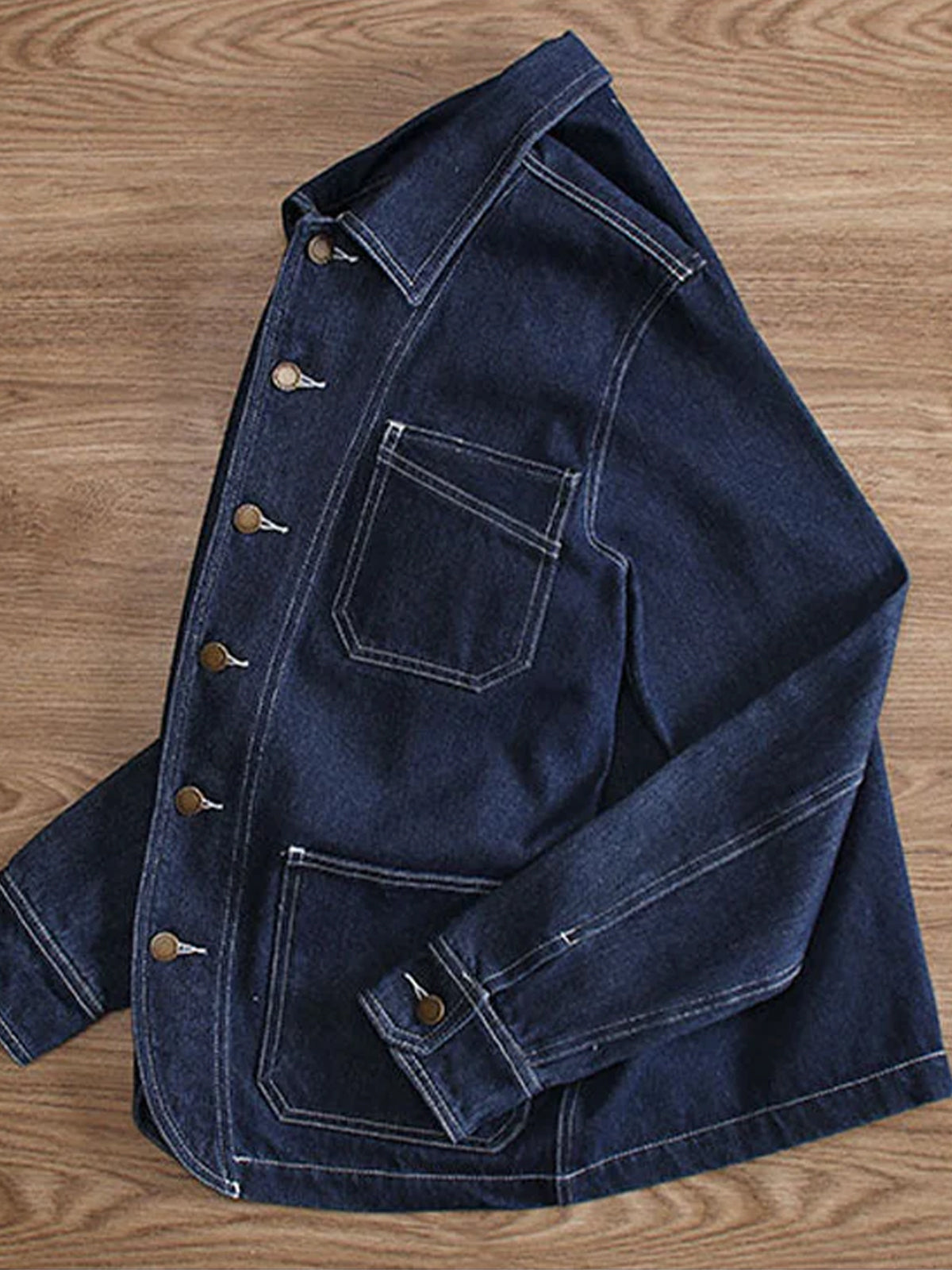 Casual American Style Wabash Denim Work Jacket 3