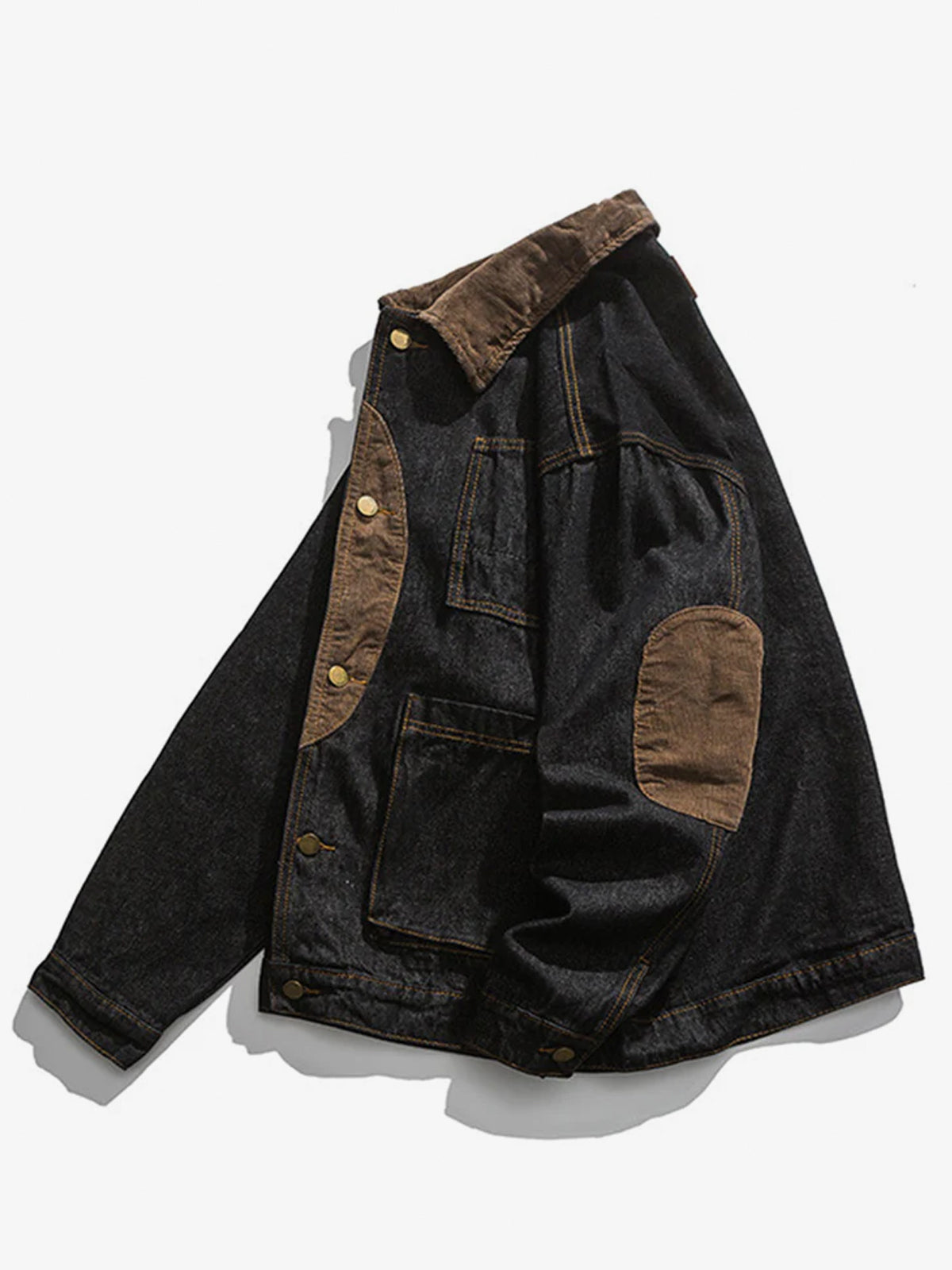 City Boy Corduroy Patch Denim Jacket 2