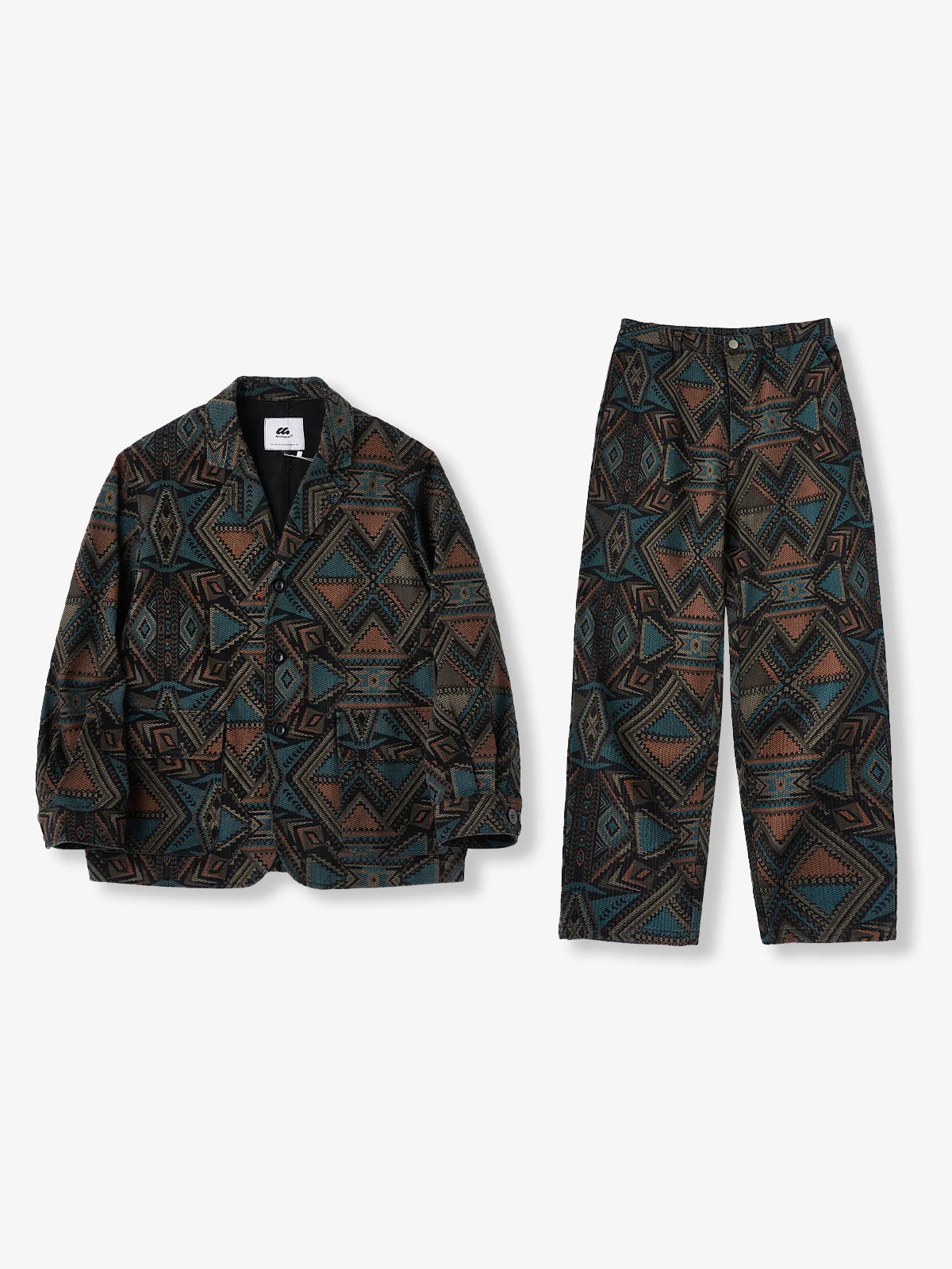 Ethnic Navajo Allover Denim Jacket 2