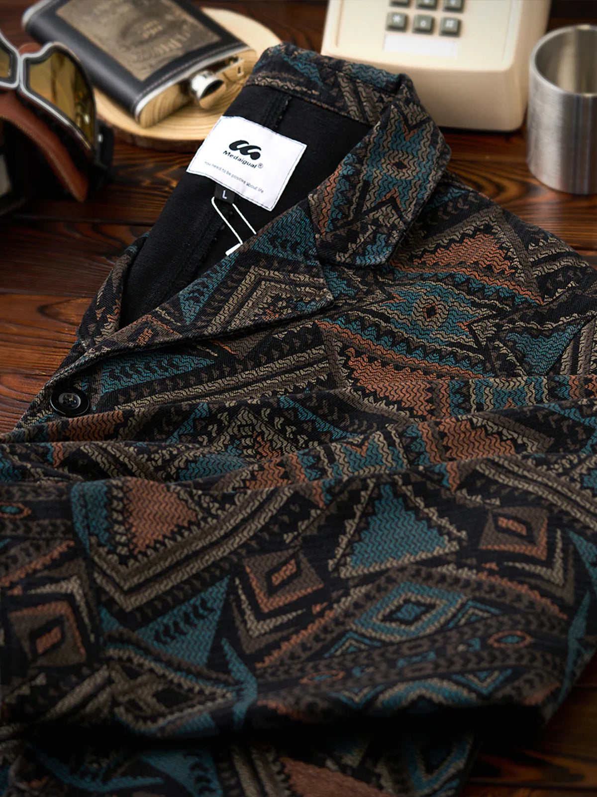 Ethnic Navajo Allover Denim Jacket 5