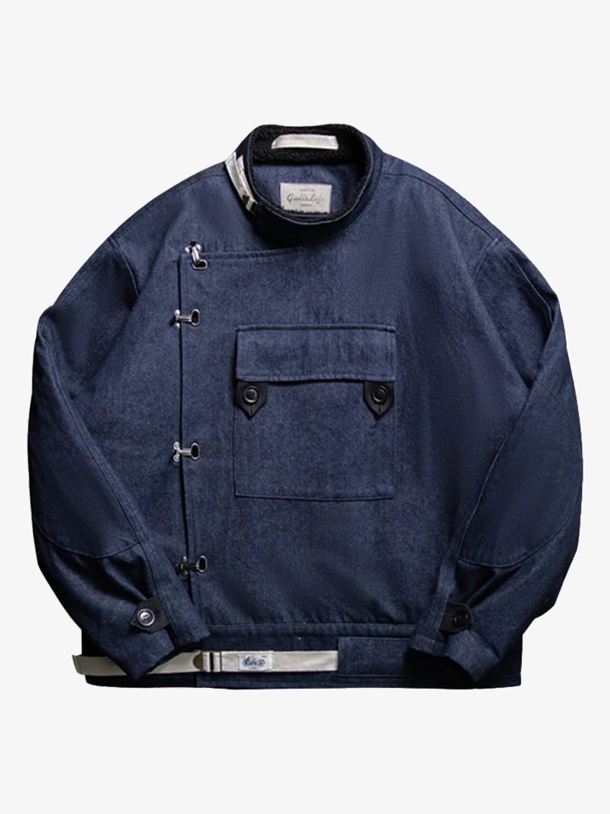 13oz Denim Retro Swedish Soldier Biker Jacket 0