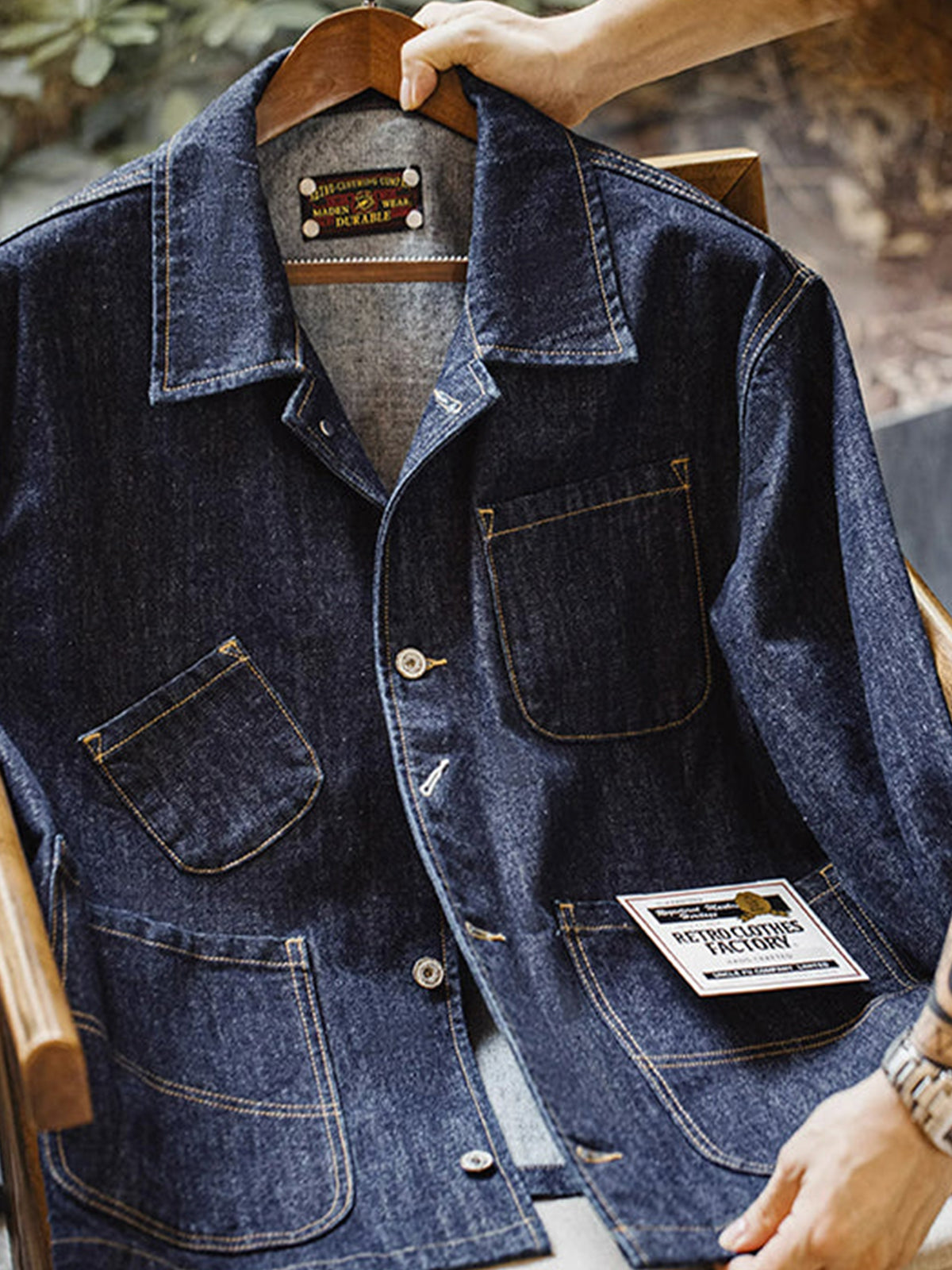 14oz 4-Pockets Denim Jacket 7