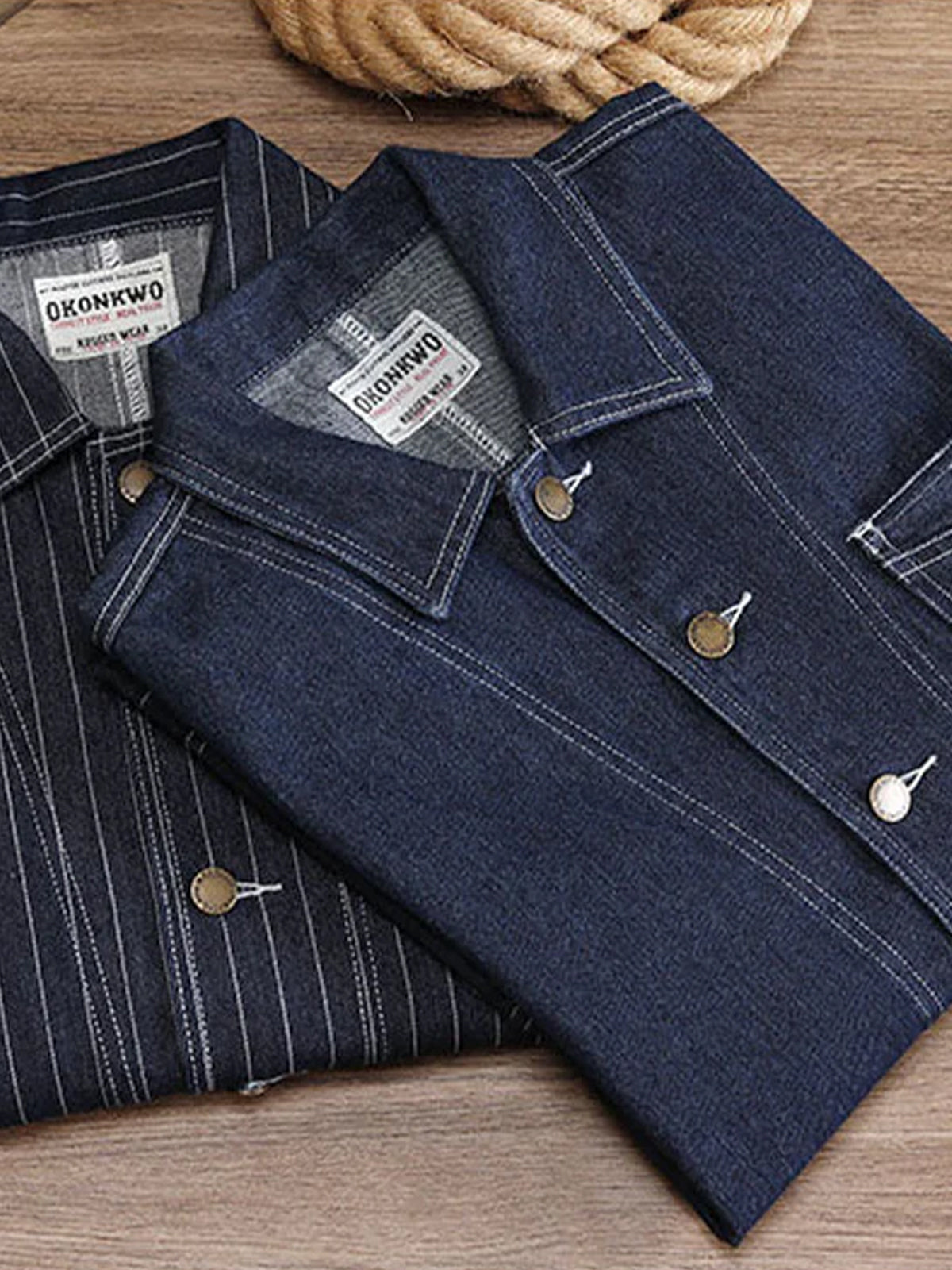 Casual American Style Wabash Denim Work Jacket 2
