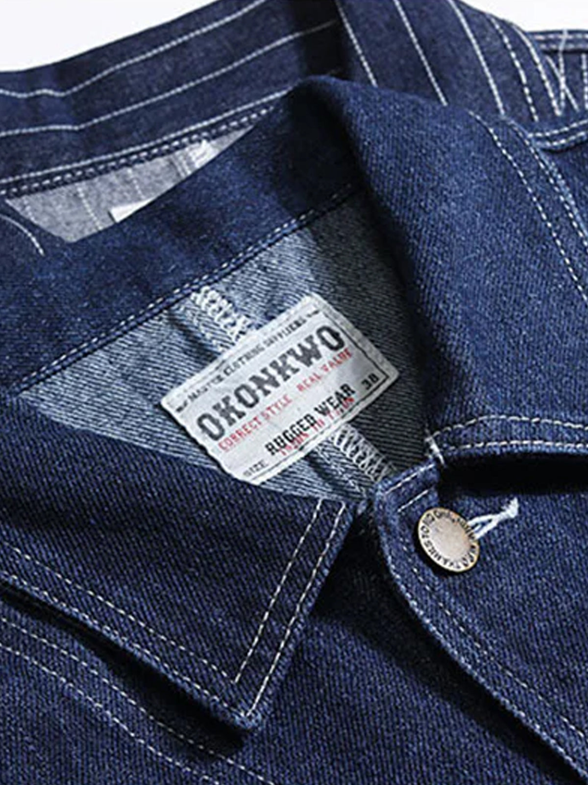 Casual American Style Wabash Denim Work Jacket 4