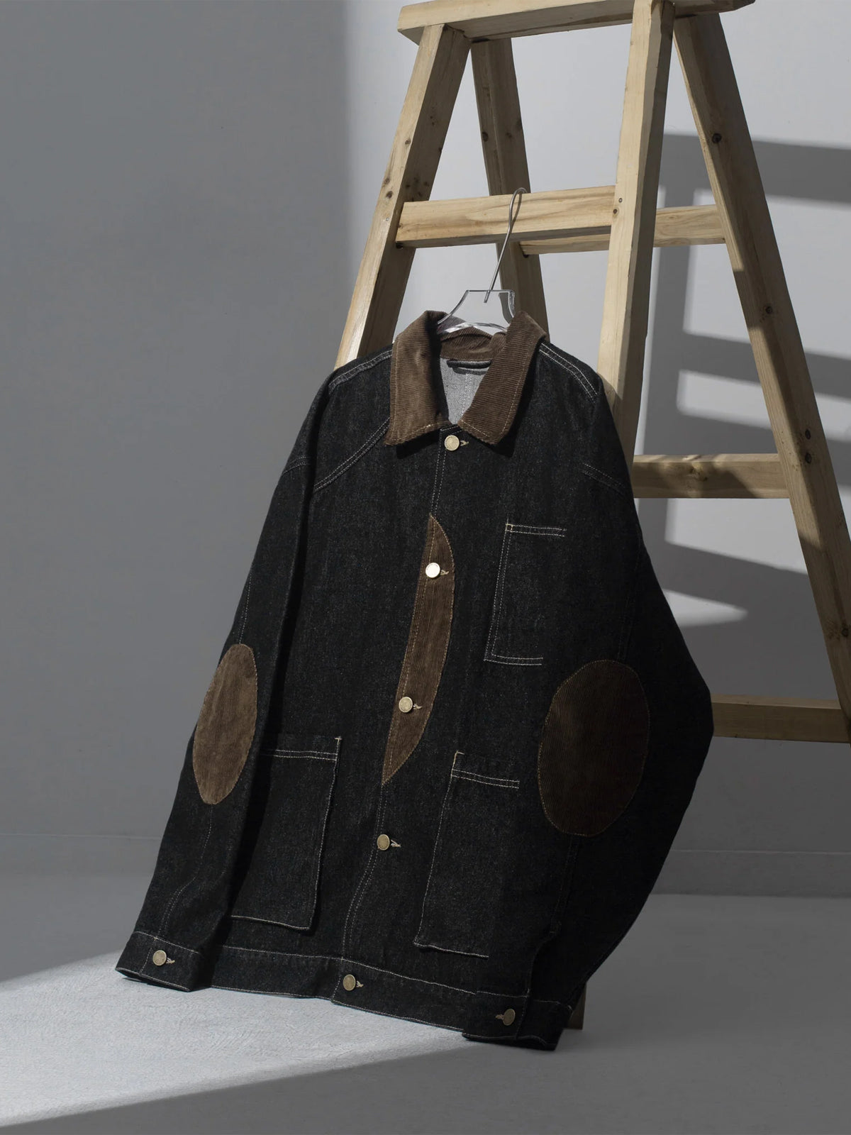City Boy Corduroy Patch Denim Jacket 4