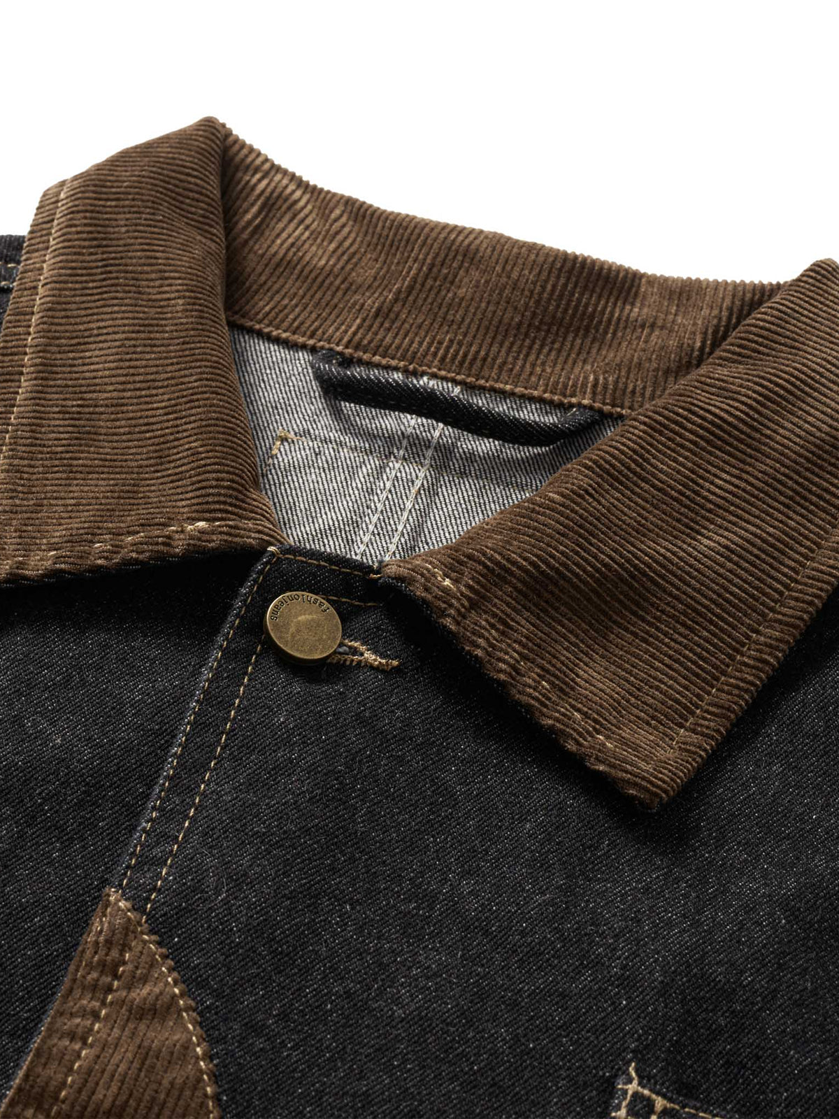 City Boy Corduroy Patch Denim Jacket 6