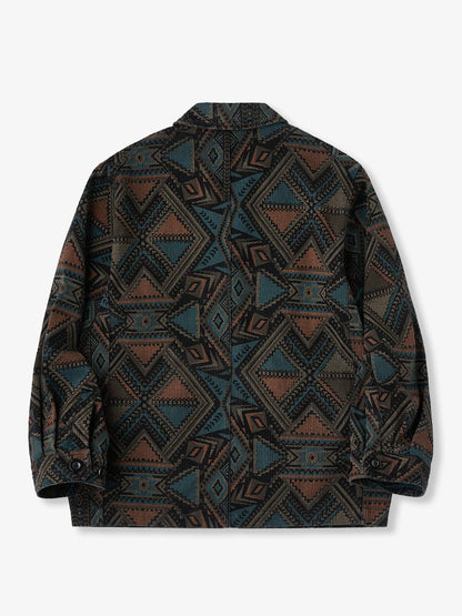 Ethnic Navajo Allover Denim Jacket 1