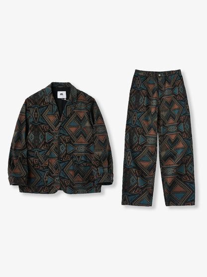 Ethnic Navajo Allover Denim Jacket 2