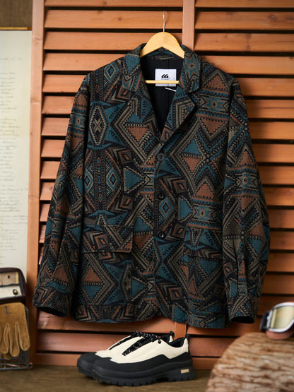 Ethnic Navajo Allover Denim Jacket 3