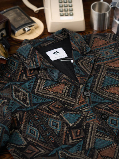 Ethnic Navajo Allover Denim Jacket 4