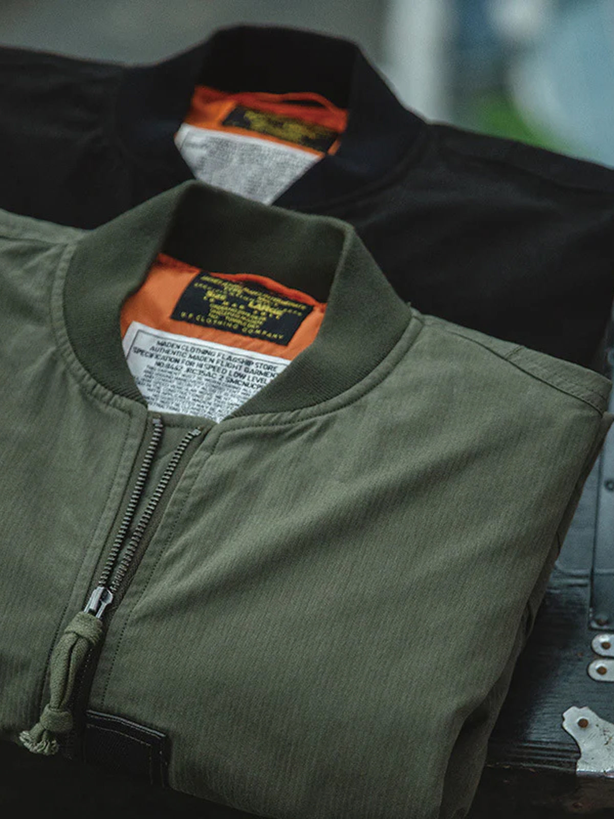 MA-1 Vintage Military Style Bomber Jacket 2