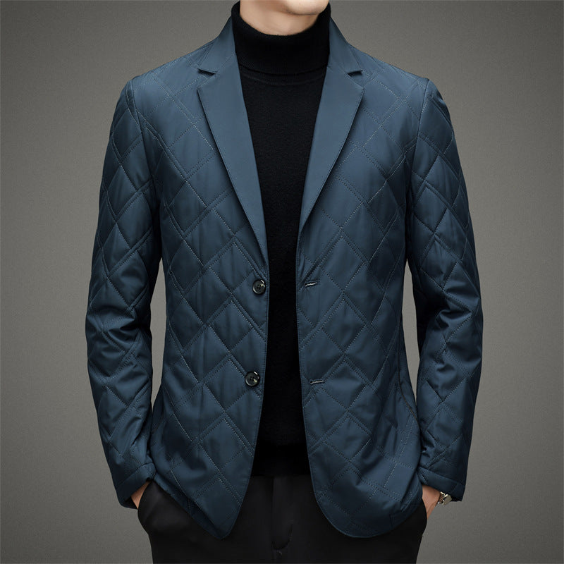 Men's Grey Blazer Jacket – Stylish Weather-Resistant Nanosilk Blazer for Casual and Formal Wear 0