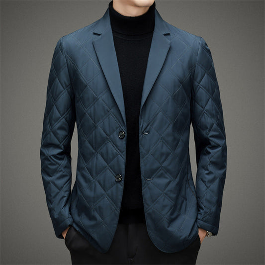 Men's Grey Blazer Jacket – Stylish Weather-Resistant Nanosilk Blazer for Casual and Formal Wear 0
