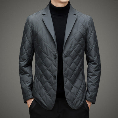 Men's Grey Blazer Jacket – Stylish Weather-Resistant Nanosilk Blazer for Casual and Formal Wear 1