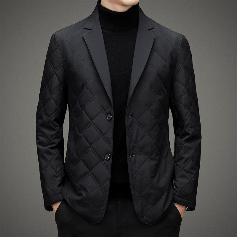 Men's Grey Blazer Jacket – Stylish Weather-Resistant Nanosilk Blazer for Casual and Formal Wear 2