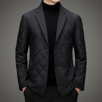 Men's Grey Blazer Jacket – Stylish Weather-Resistant Nanosilk Blazer for Casual and Formal Wear 2
