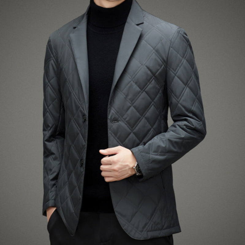 Men's Grey Blazer Jacket – Stylish Weather-Resistant Nanosilk Blazer for Casual and Formal Wear 6
