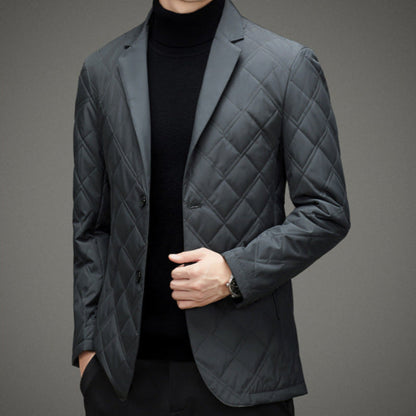 Men's Grey Blazer Jacket – Stylish Weather-Resistant Nanosilk Blazer for Casual and Formal Wear 6